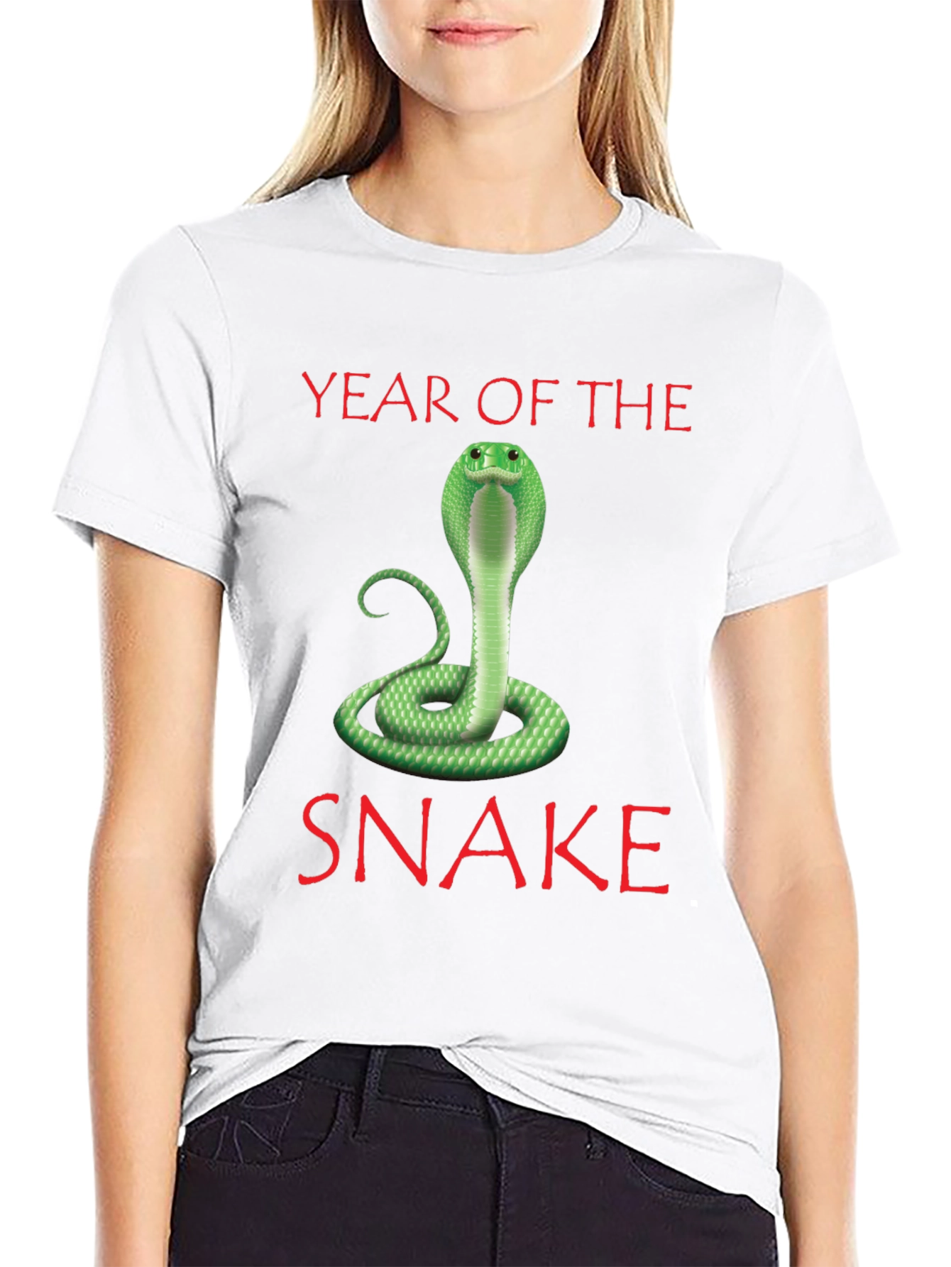 Year of the Snake T-Shirt - Green Cobra Design