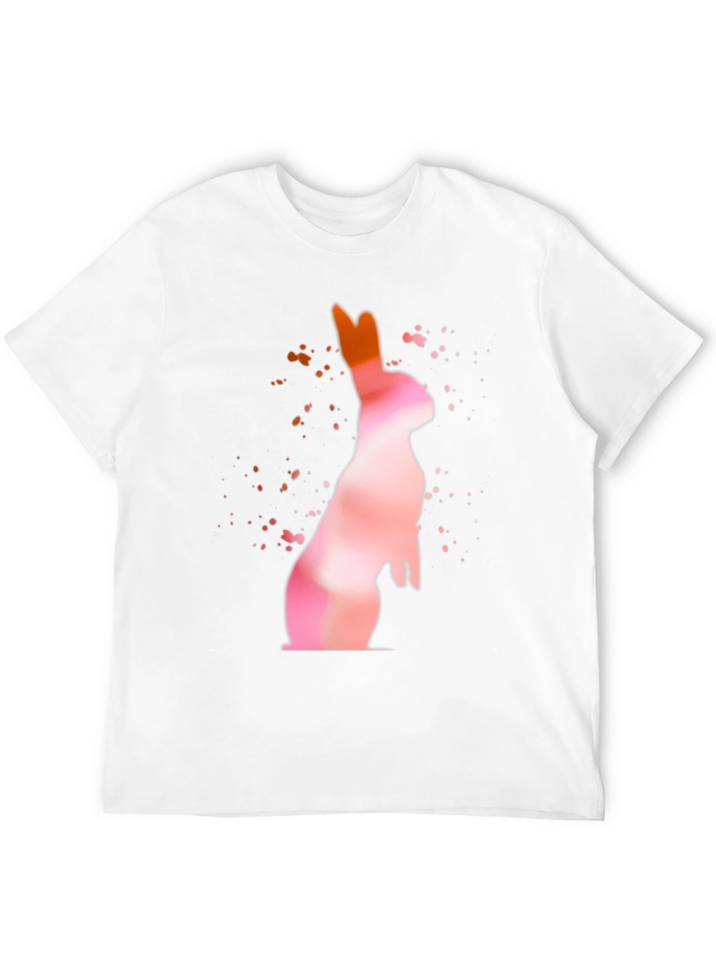 Watercolor Rabbit Graphic T-Shirt