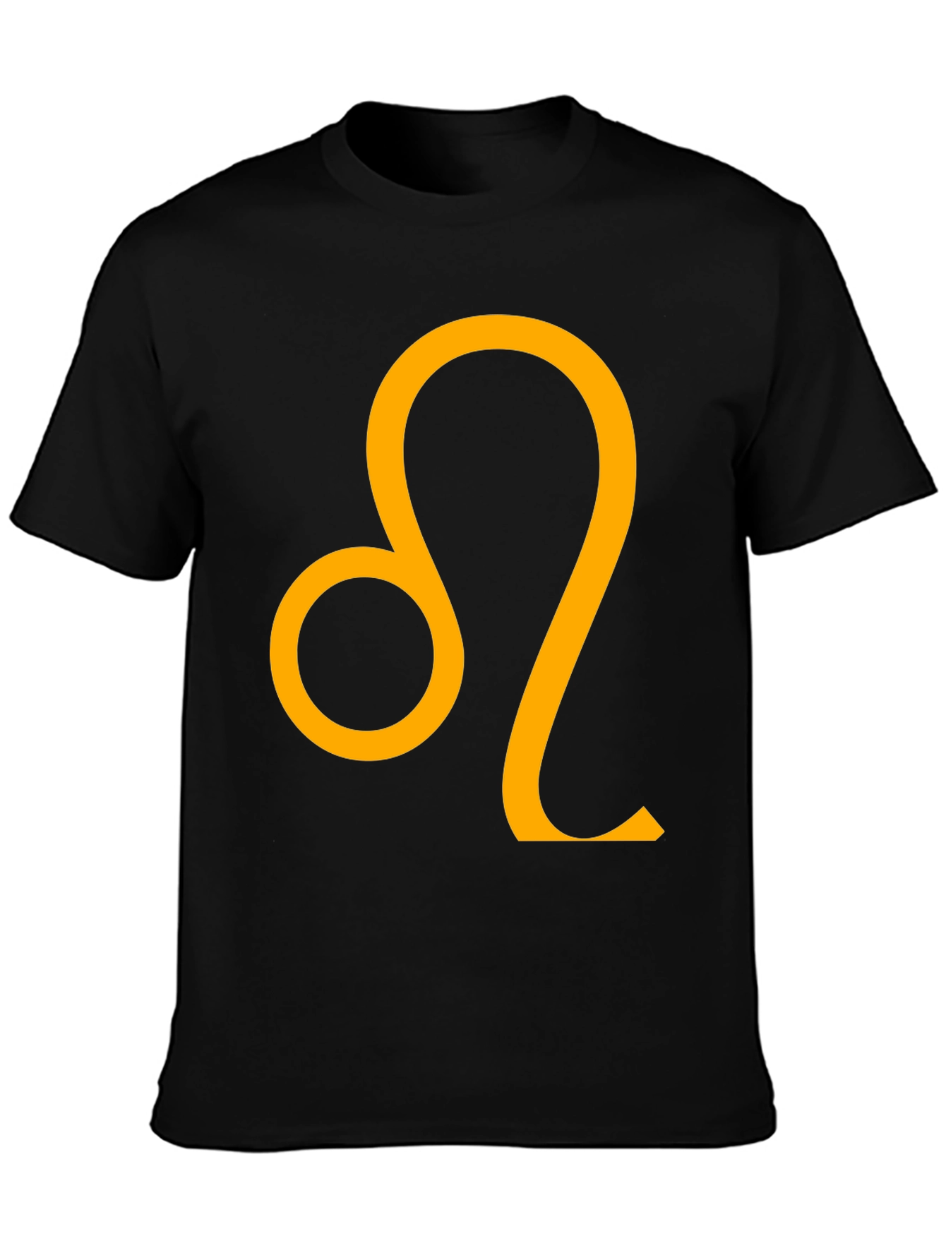 Leo Zodiac Sign Black T-Shirt