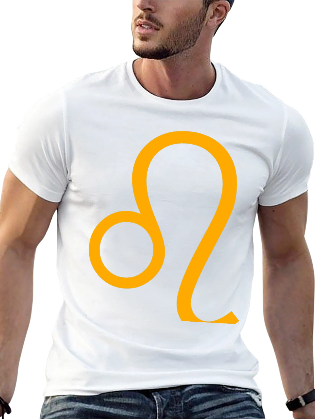 Leo Zodiac Sign Black T-Shirt