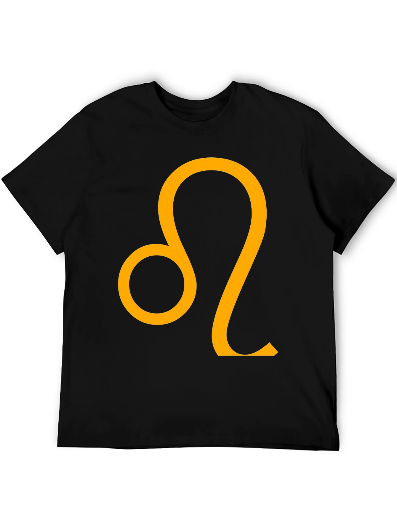 Leo Zodiac Sign Black T-Shirt