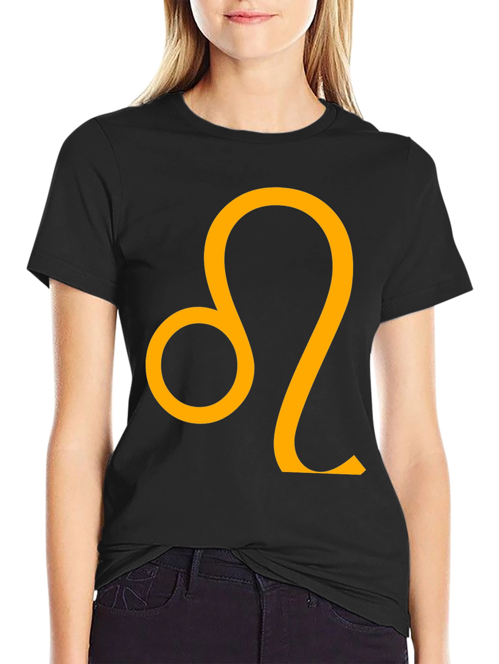Leo Zodiac Sign Black T-Shirt