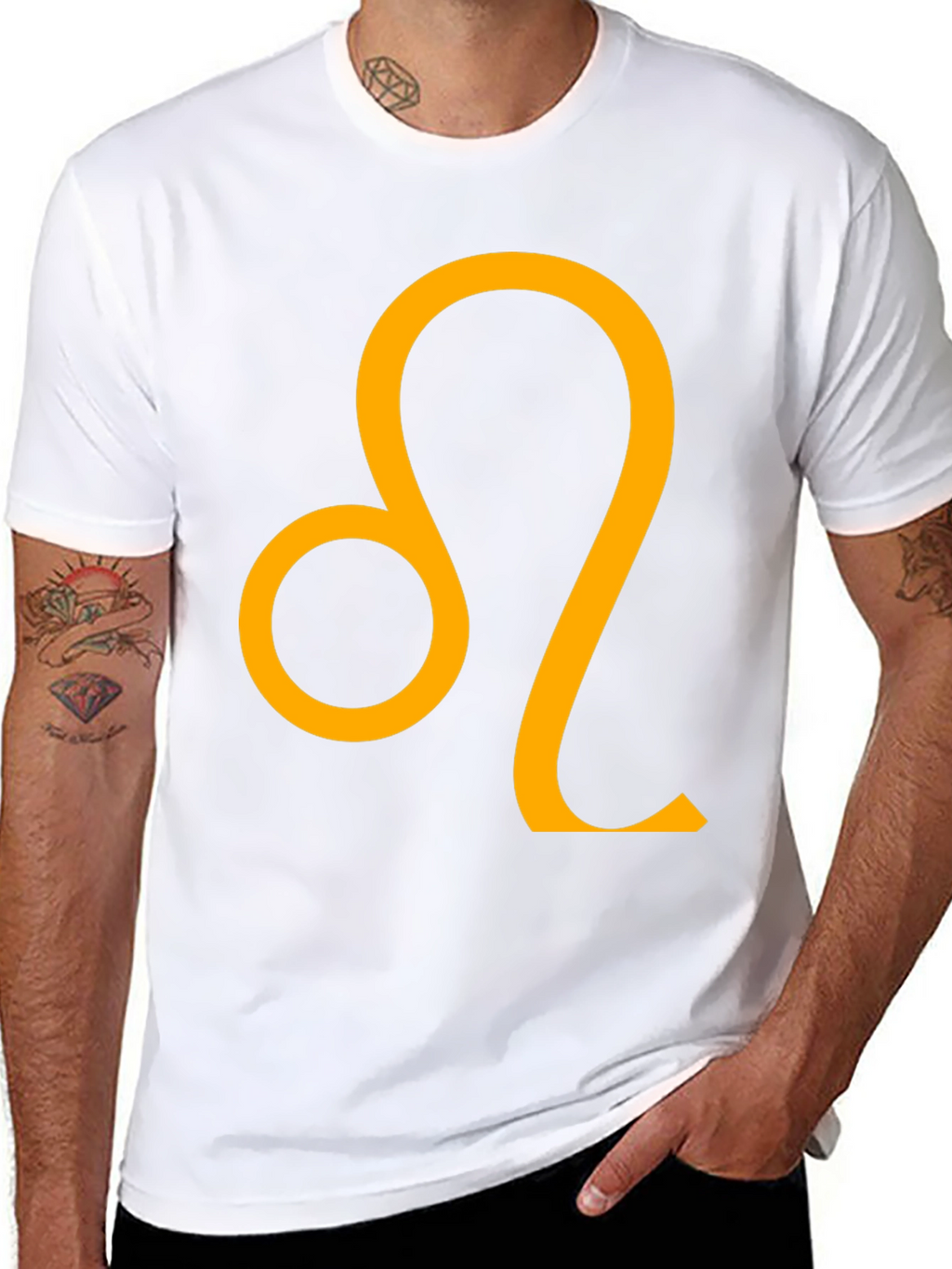 Leo Zodiac Sign Black T-Shirt