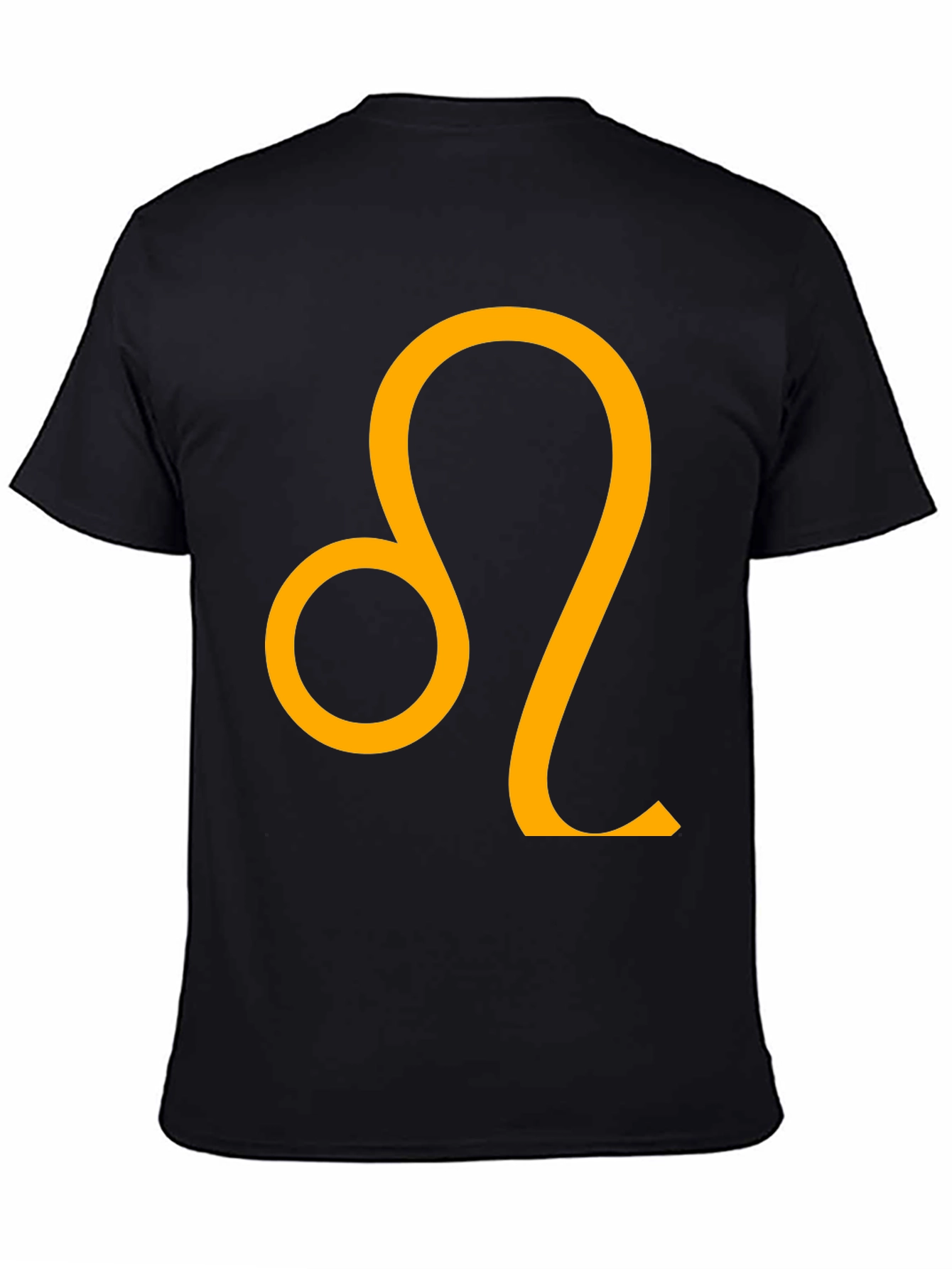 Leo Zodiac Sign Black T-Shirt