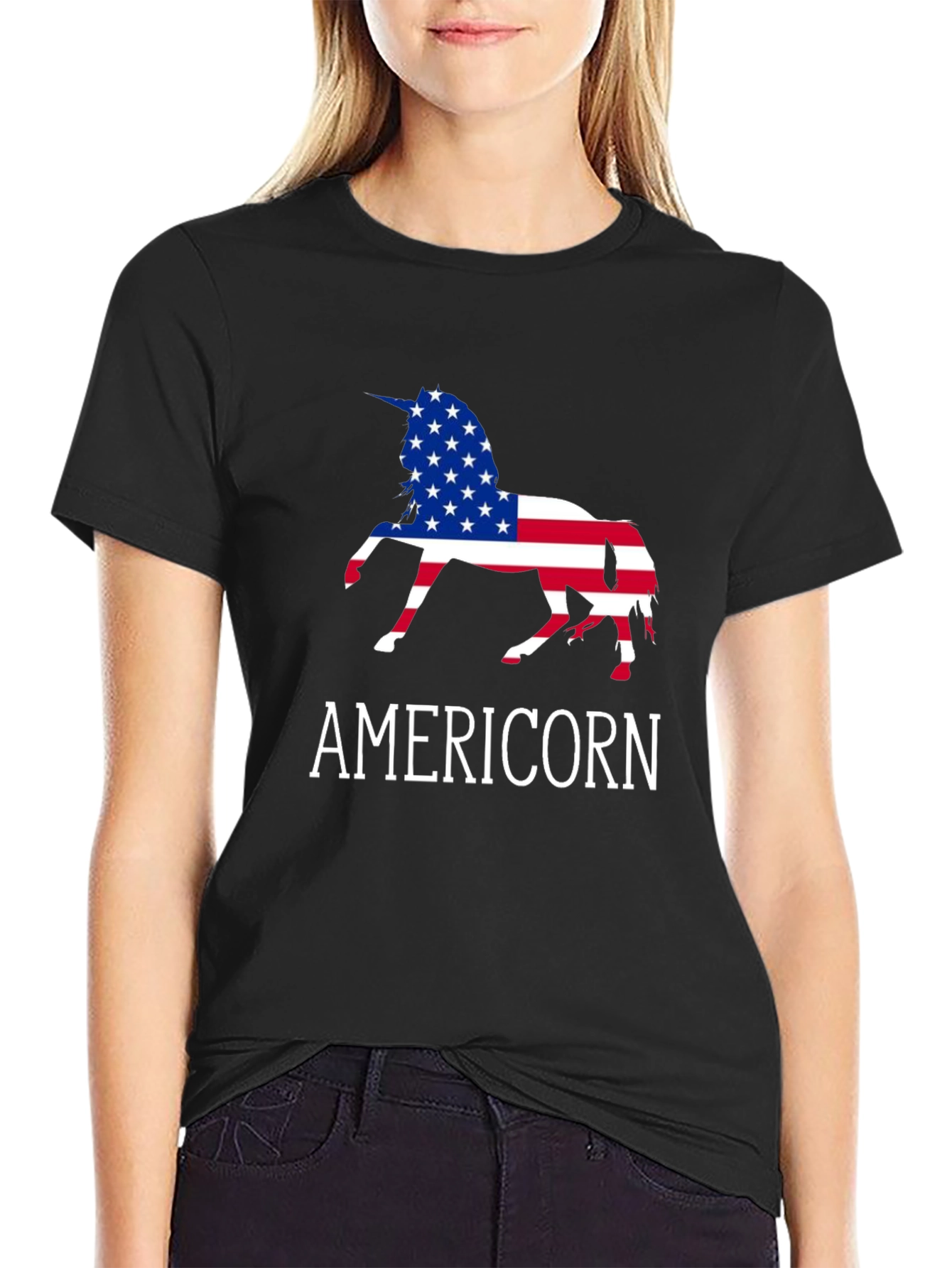 Americorn USA Flag Unicorn T-Shirt