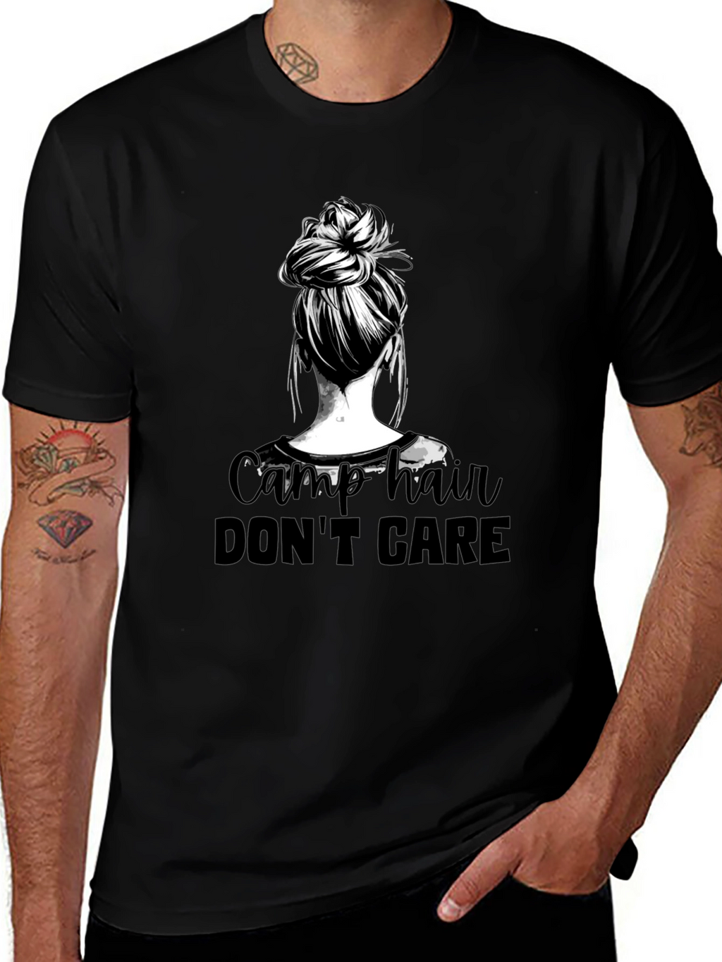 Camp Hair Dont Care Graphic Tee