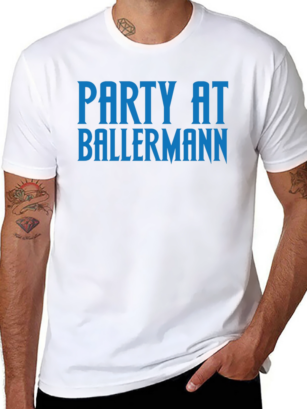 Party at Ballermann Mens Black T-Shirt