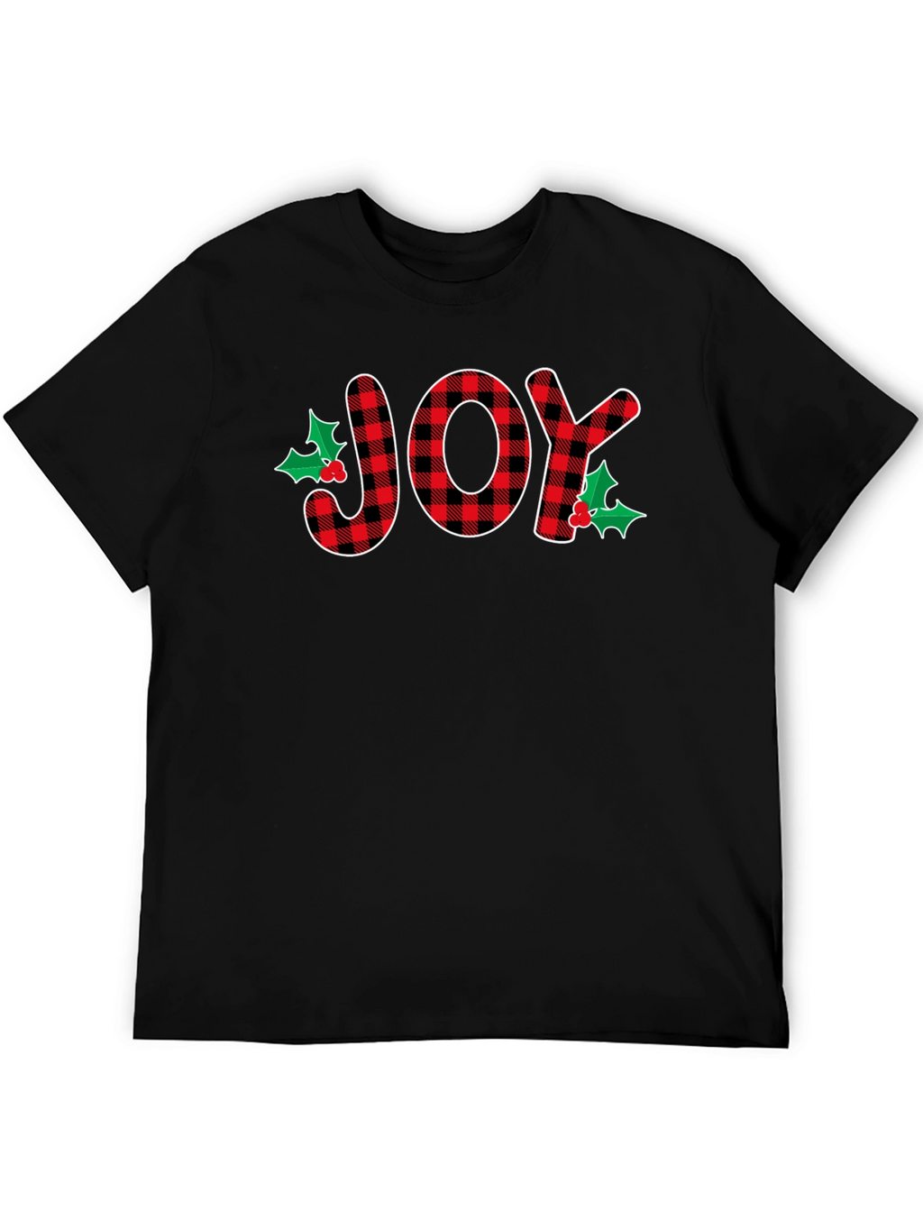 Joy Plaid Graphic T-Shirt