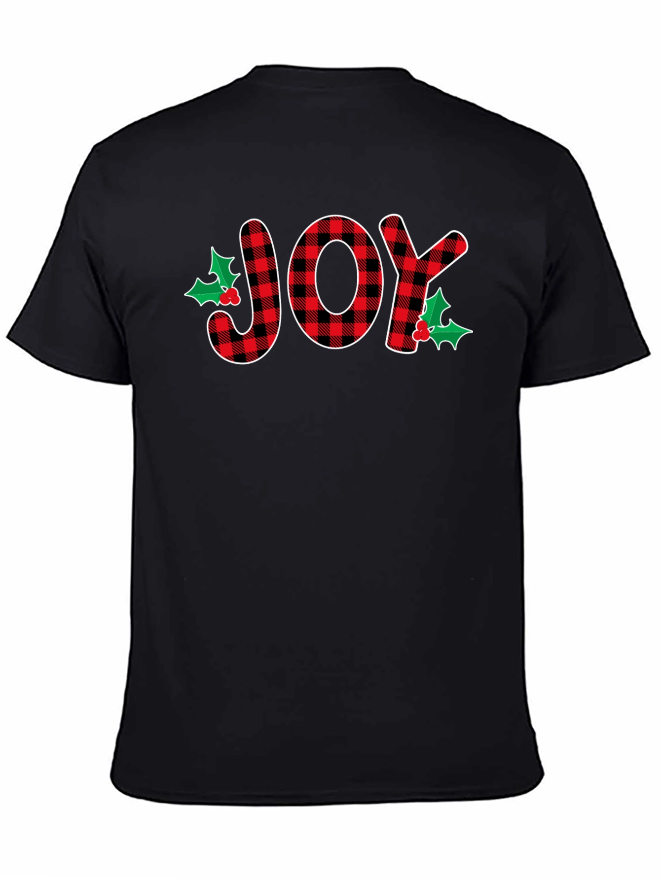 Joy Plaid Graphic T-Shirt
