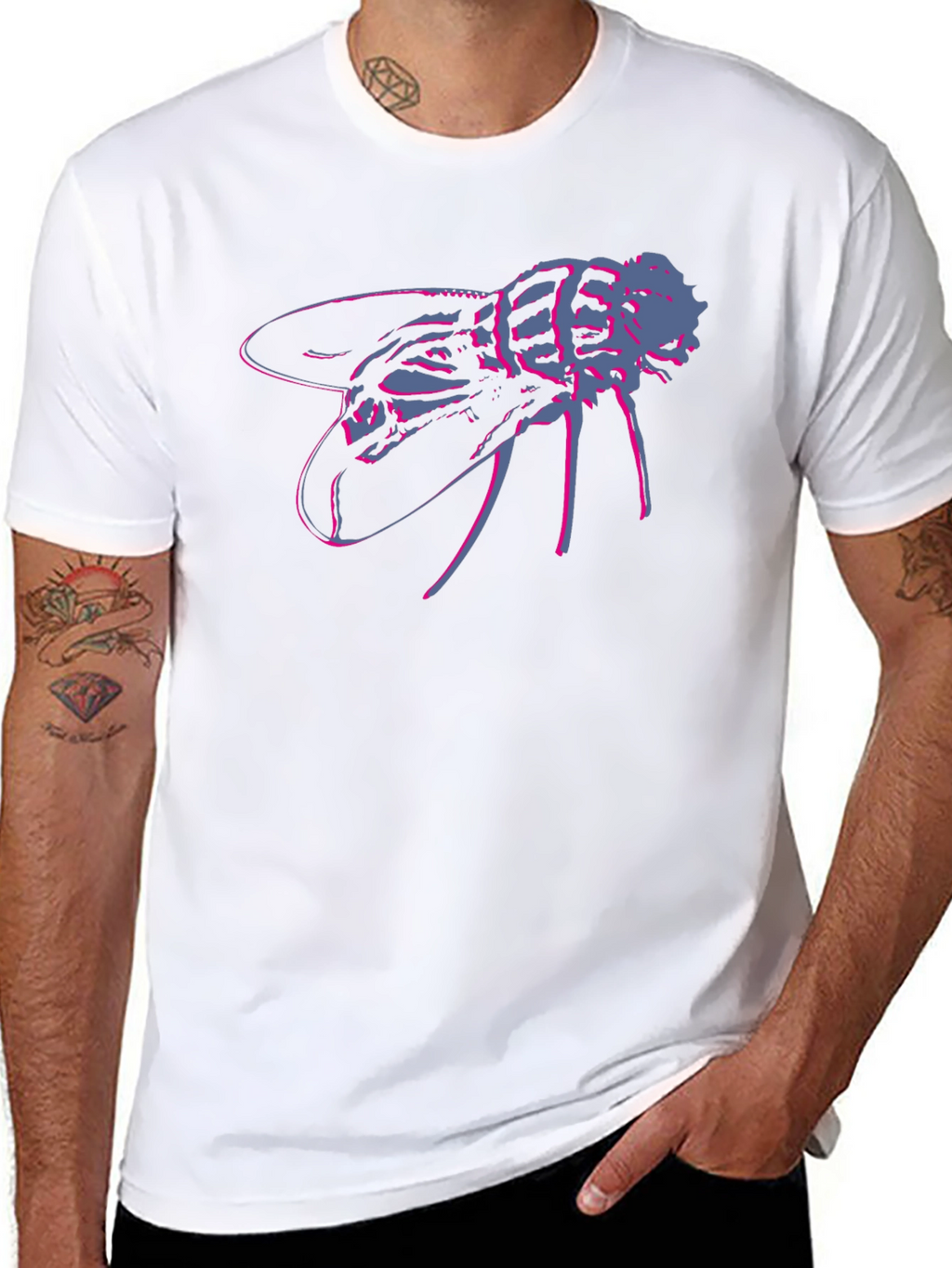 Fly Graphic Black T-Shirt - Bold & Unique Design