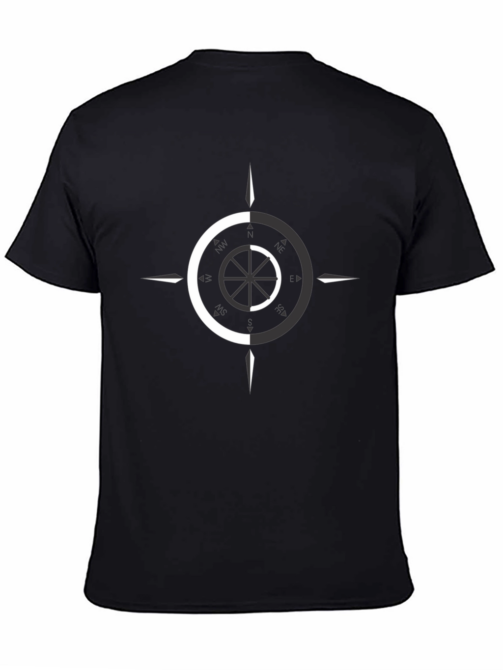Dual Tone Compass Graphic Tee