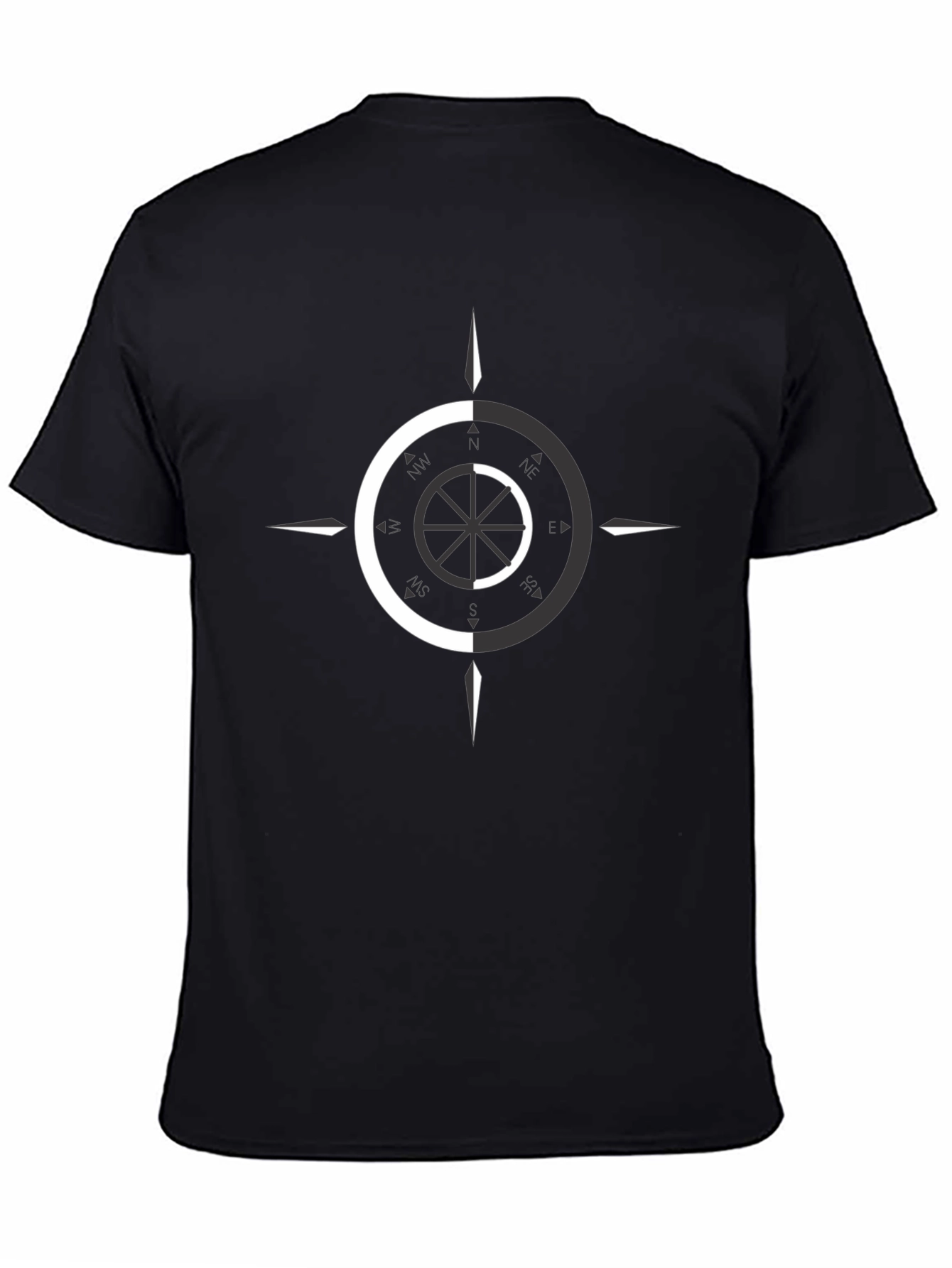 Dual Tone Compass Graphic Tee