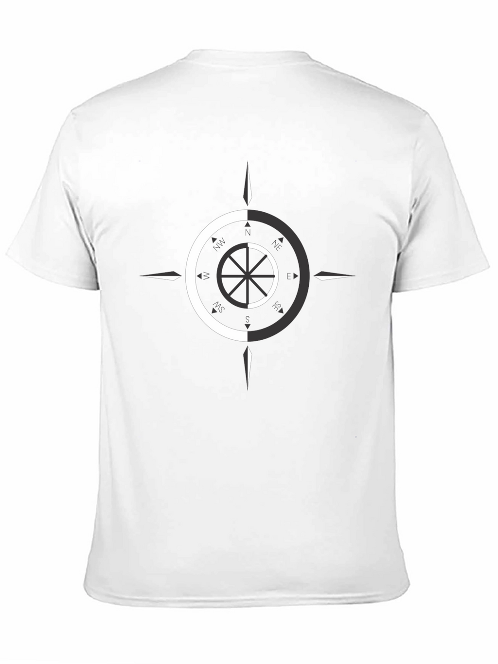 Dual Tone Compass Graphic Tee