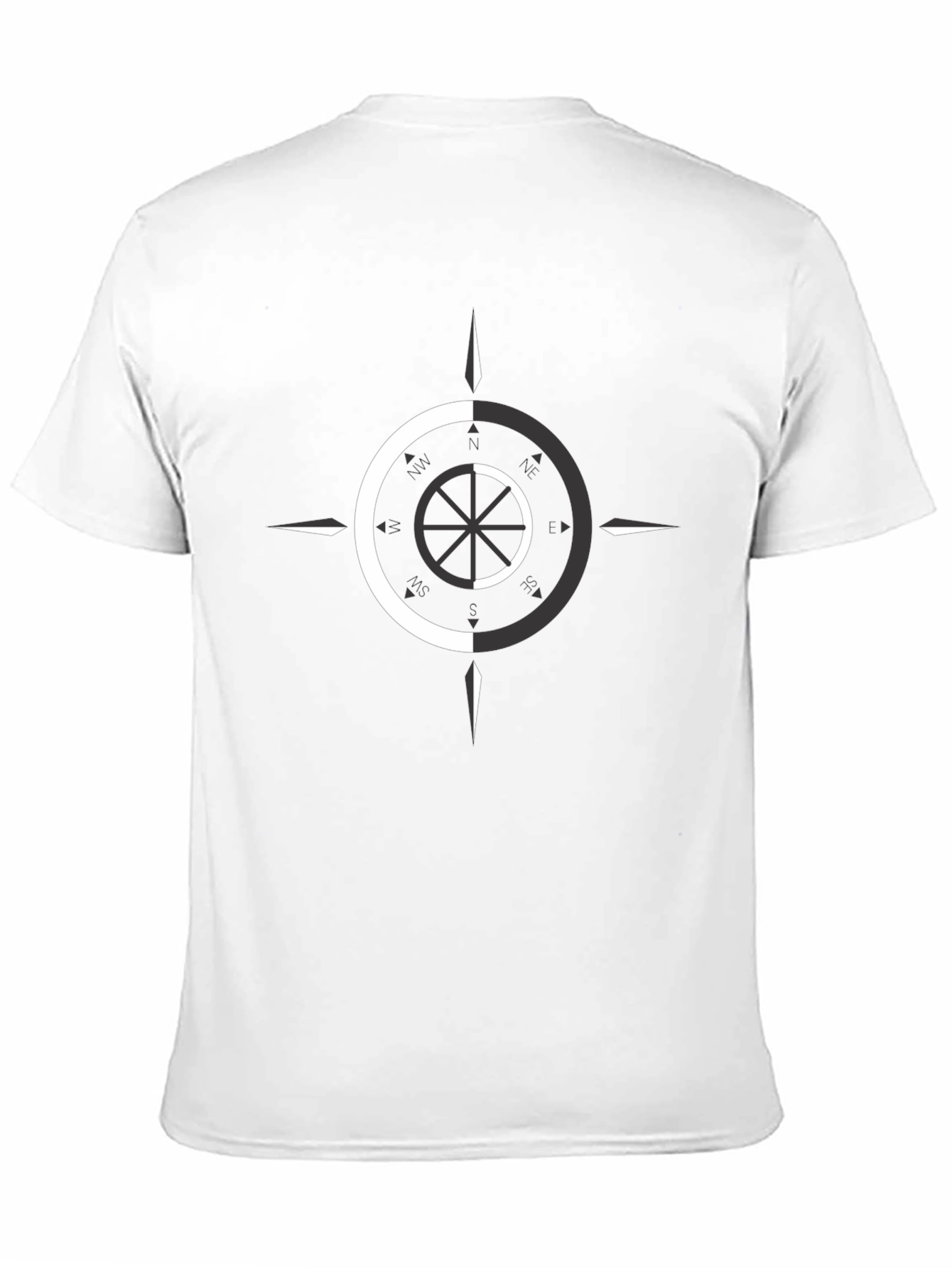Dual Tone Compass Graphic Tee