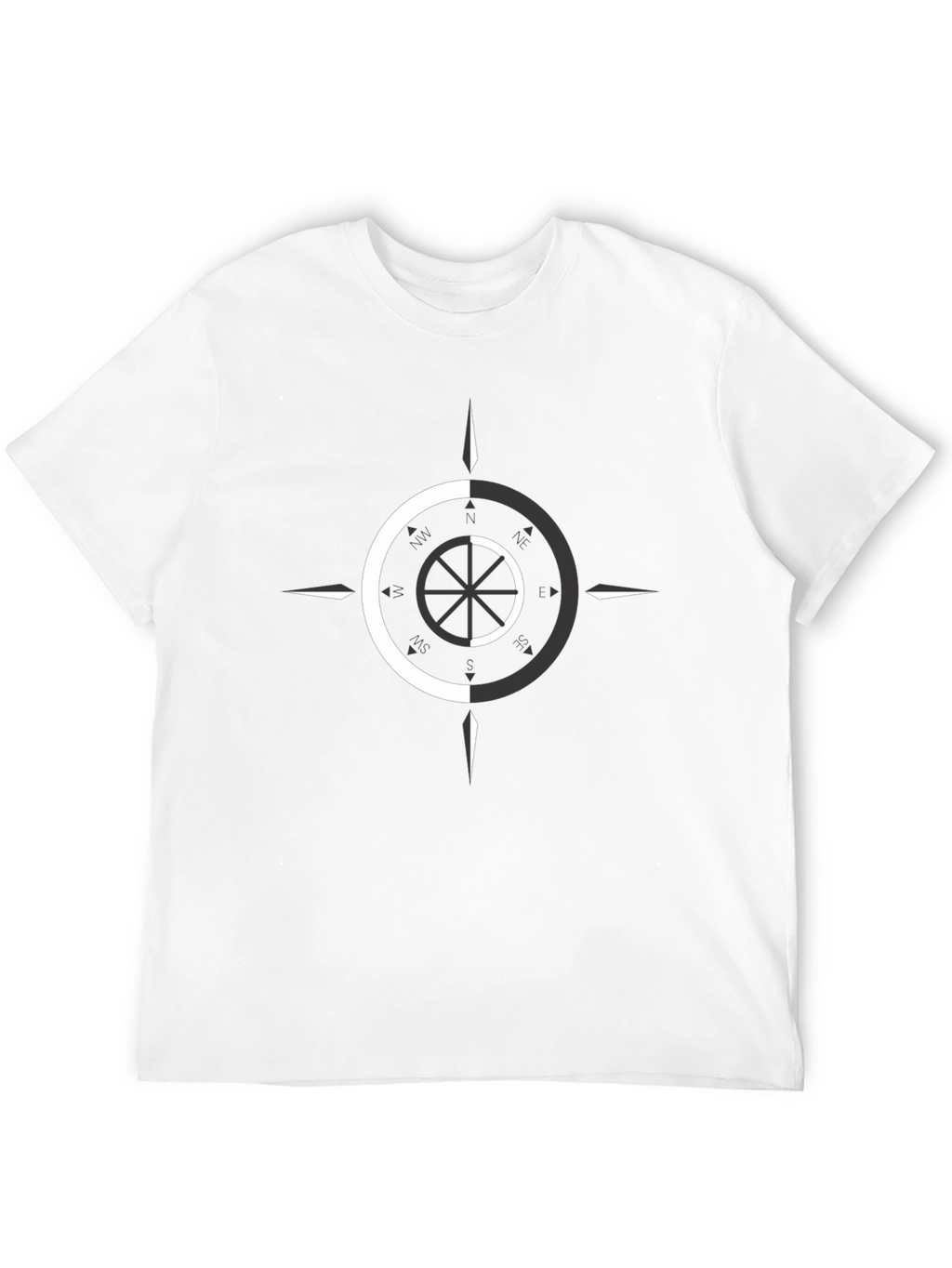 Dual Tone Compass Graphic Tee