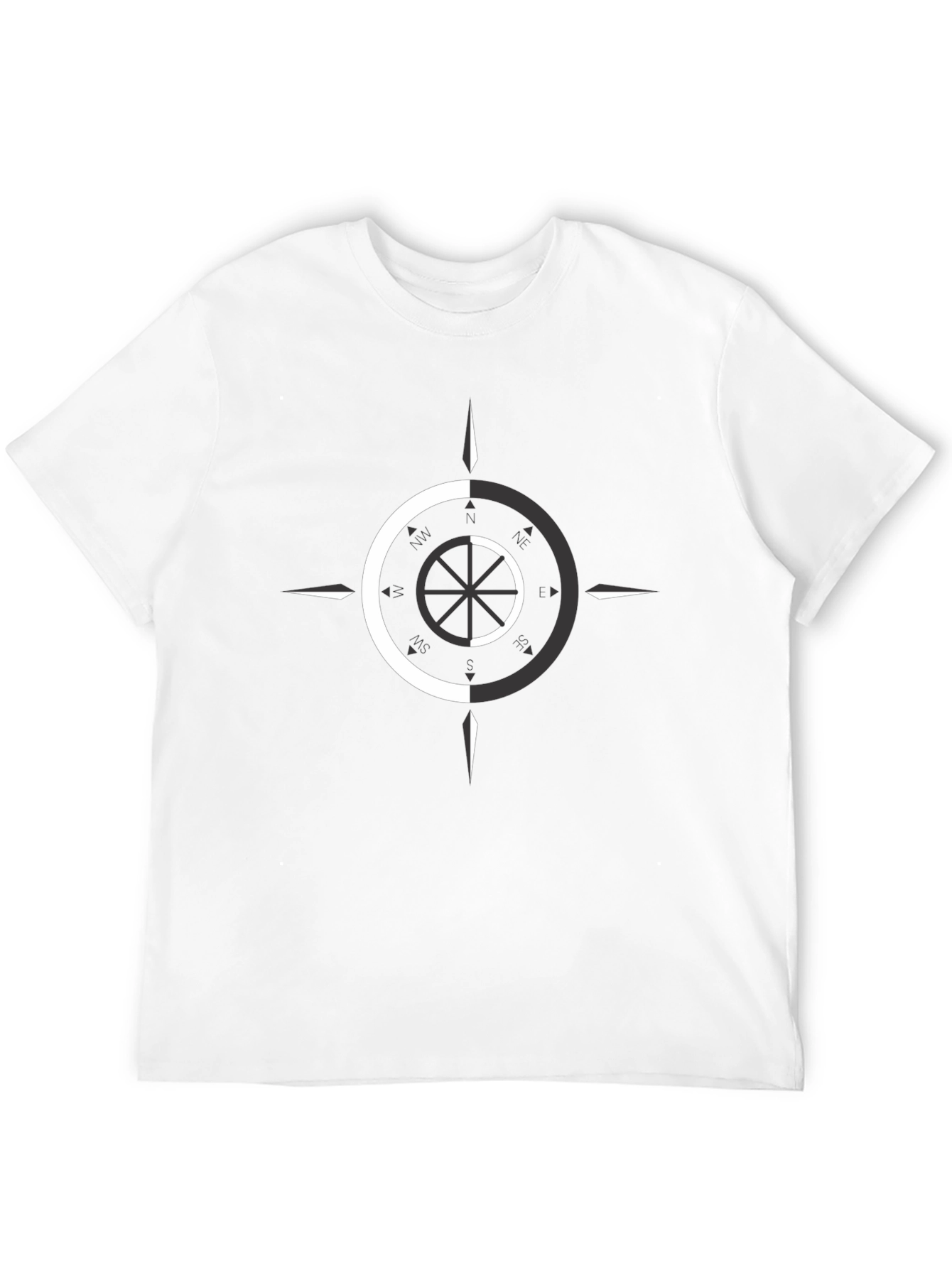 Dual Tone Compass Graphic Tee
