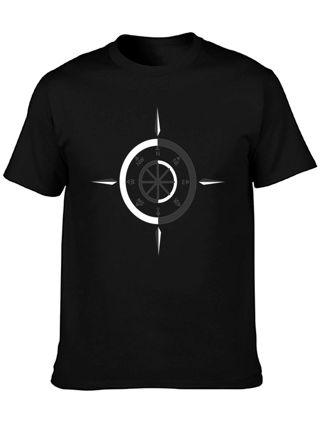 Dual Tone Compass Graphic Tee