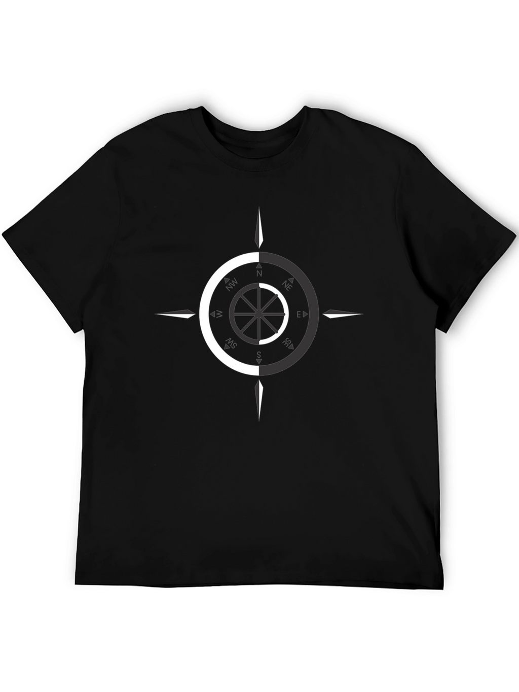 Dual Tone Compass Graphic Tee