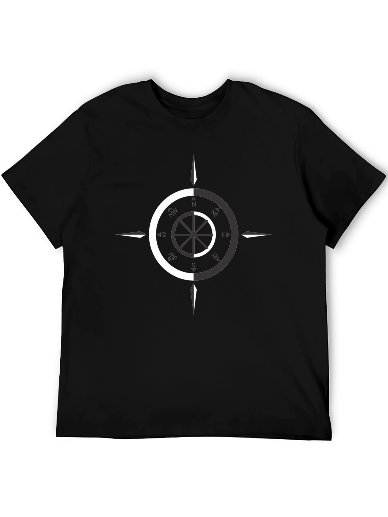 Dual Tone Compass Graphic Tee