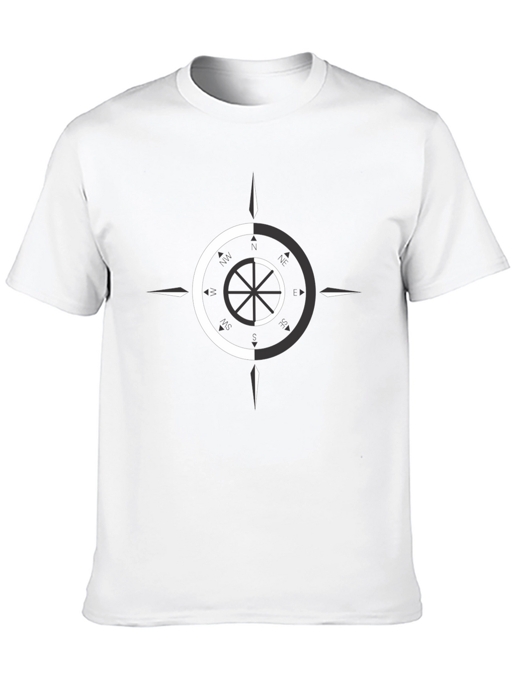 Dual Tone Compass Graphic Tee