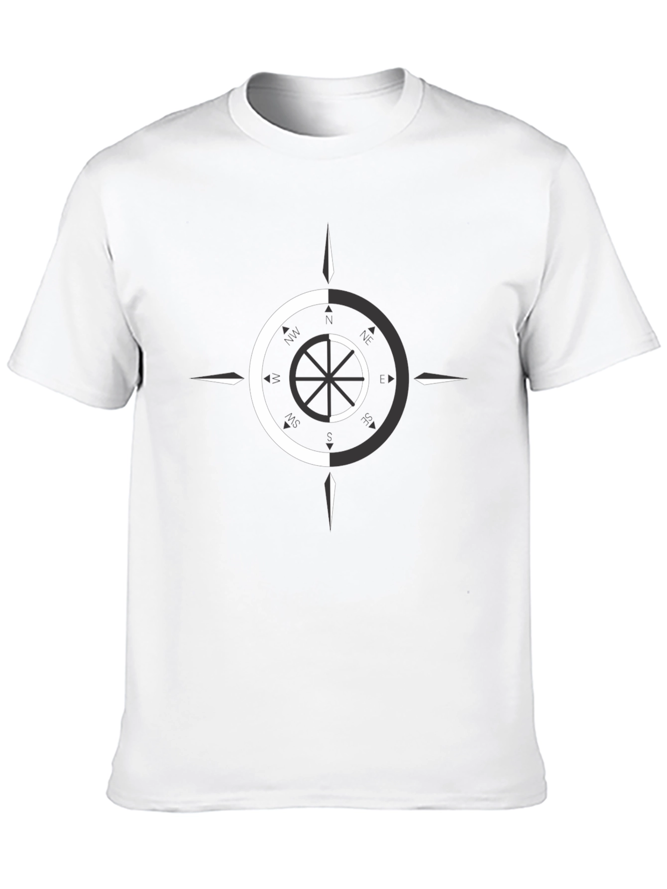 Dual Tone Compass Graphic Tee