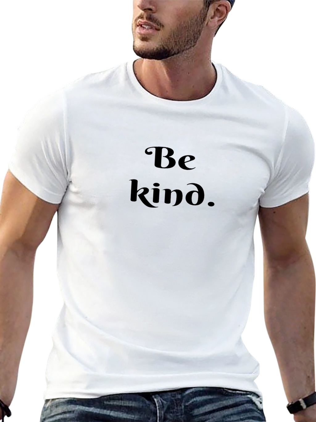 Be Kind Black T-Shirt: Inspirational Message