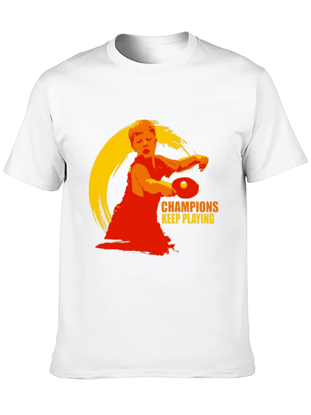 Champions Keep Playing T-Shirt - Table Tennis Design