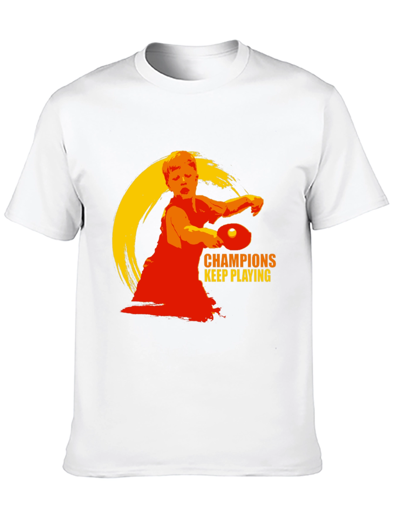 Champions Keep Playing T-Shirt - Table Tennis Design