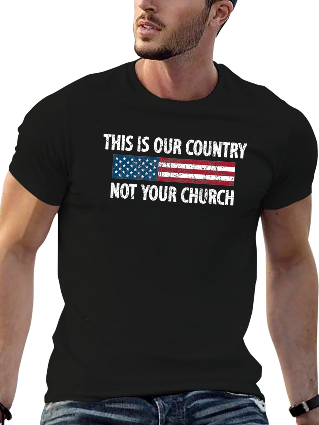 This is Our Country T-Shirt: USA Flag Graphic Tee