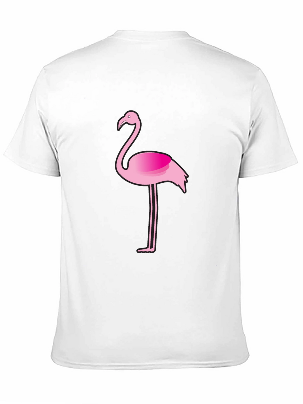 Flamingo Graphic Tee - Casual Black T-Shirt