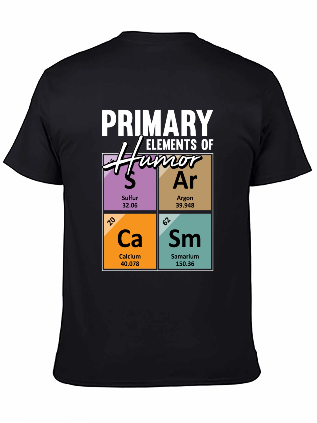 Elements of Humor T-Shirt - Periodic Table Pun Tee
