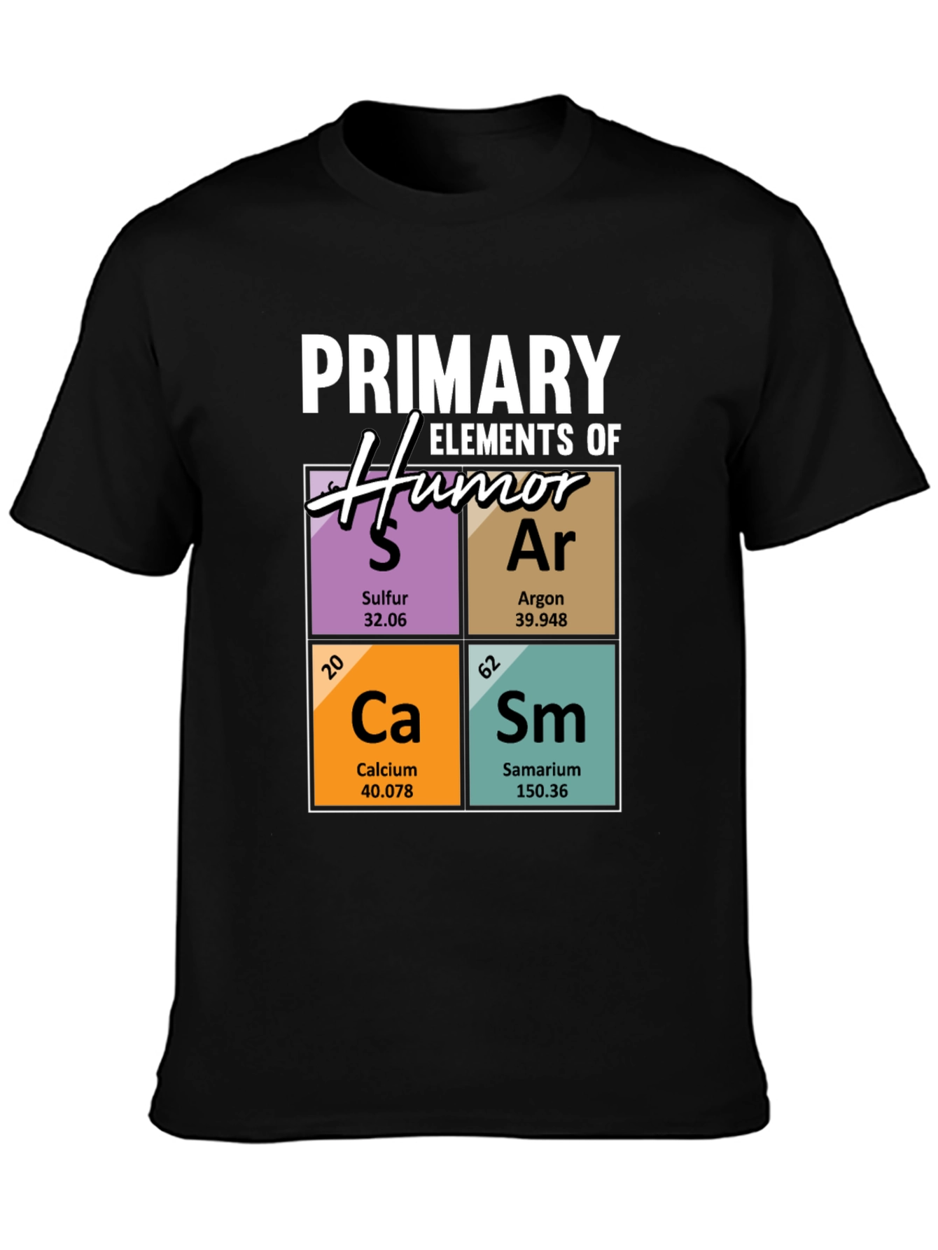 Elements of Humor T-Shirt - Periodic Table Pun Tee