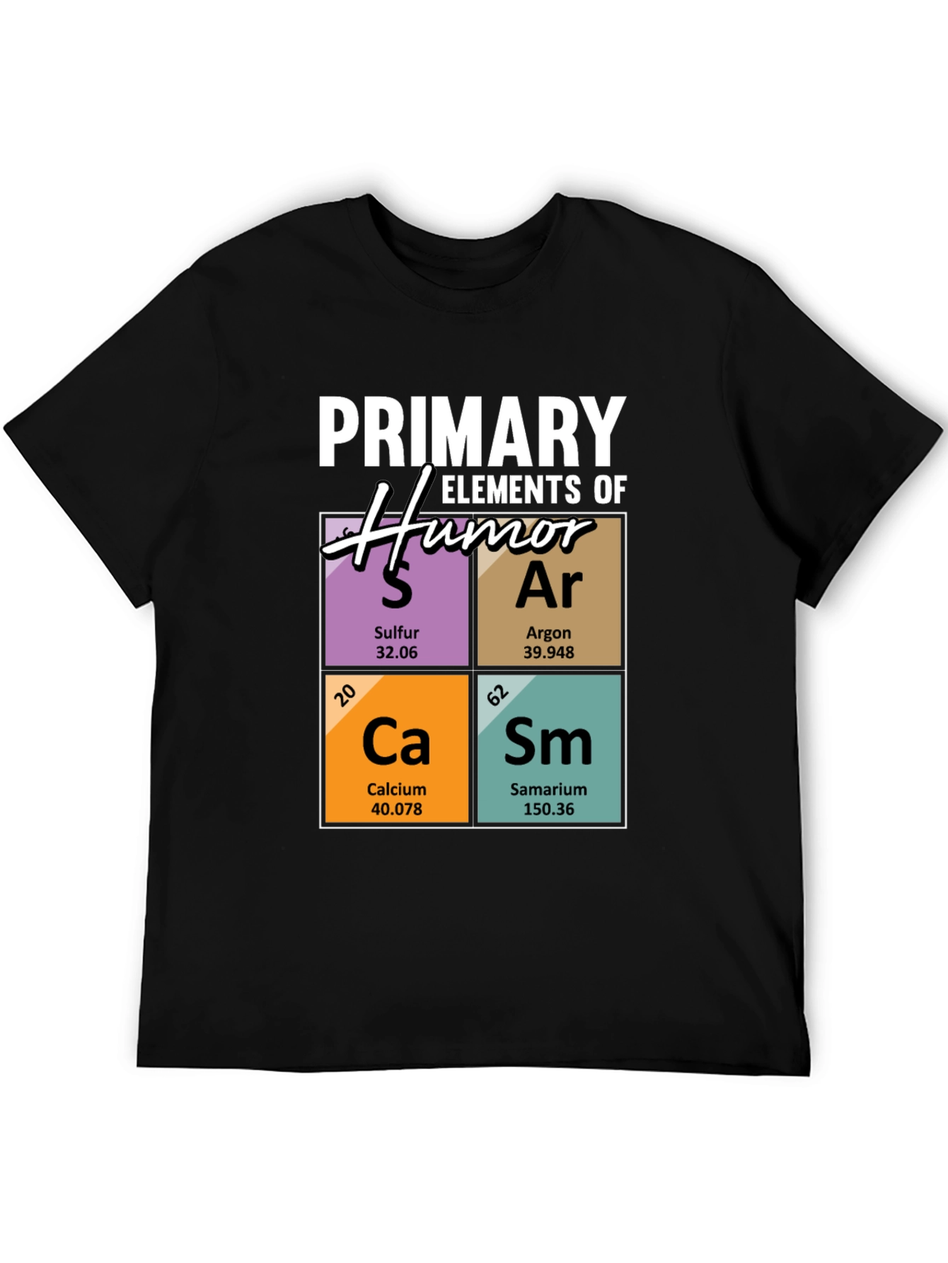 Elements of Humor T-Shirt - Periodic Table Pun Tee