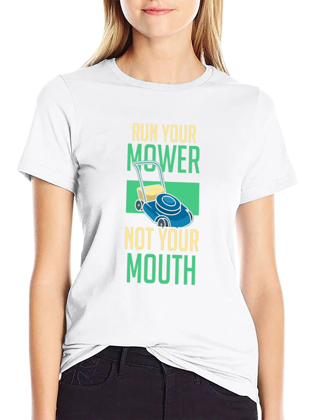 Run Your Mower T-Shirt - Funny Lawn Care Tee
