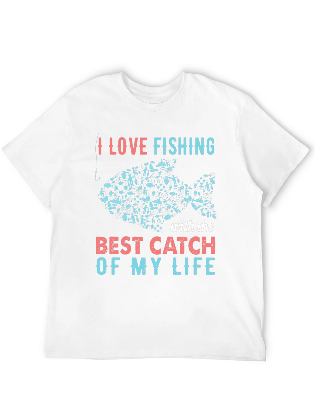I Love Fishing Graphic Tee
