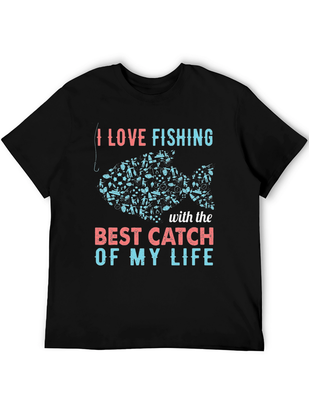 I Love Fishing Graphic Tee
