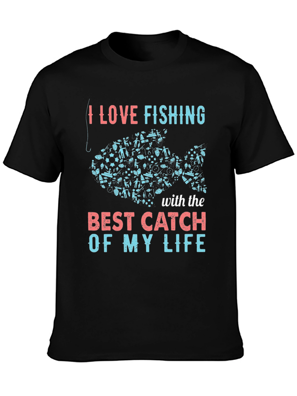 I Love Fishing Graphic Tee