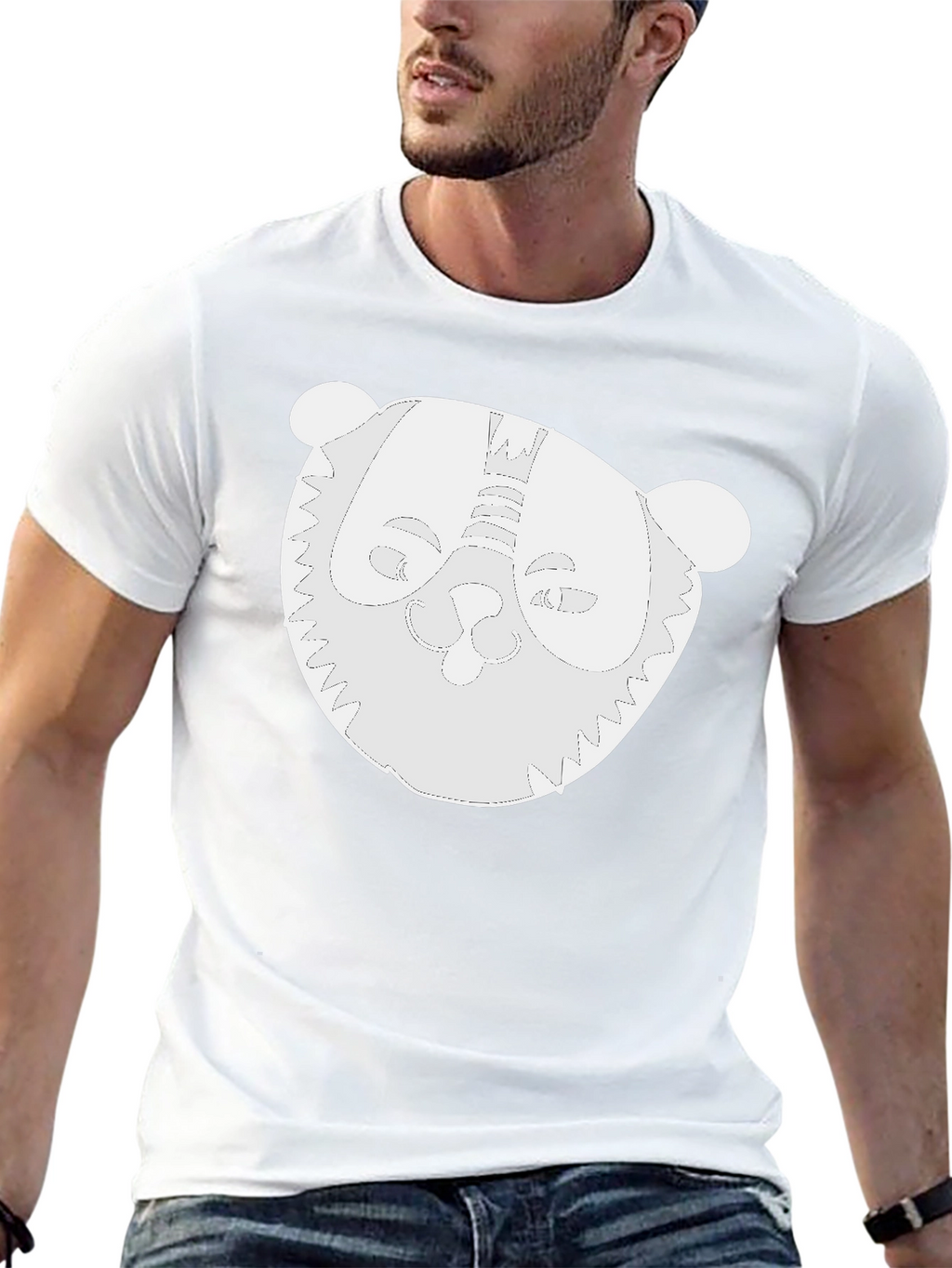 Whimsical Panda Graphic Black T-Shirt
