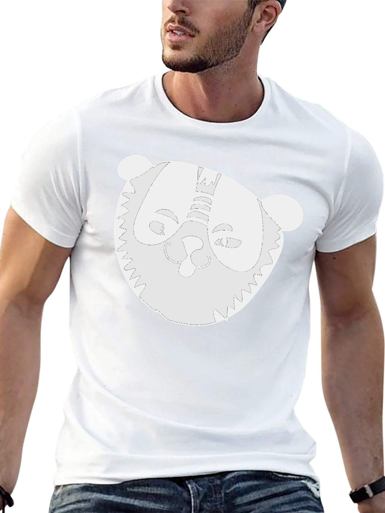 Whimsical Panda Graphic Black T-Shirt
