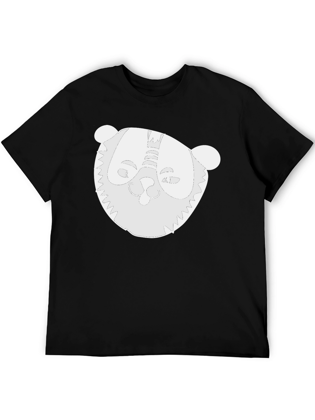 Whimsical Panda Graphic Black T-Shirt
