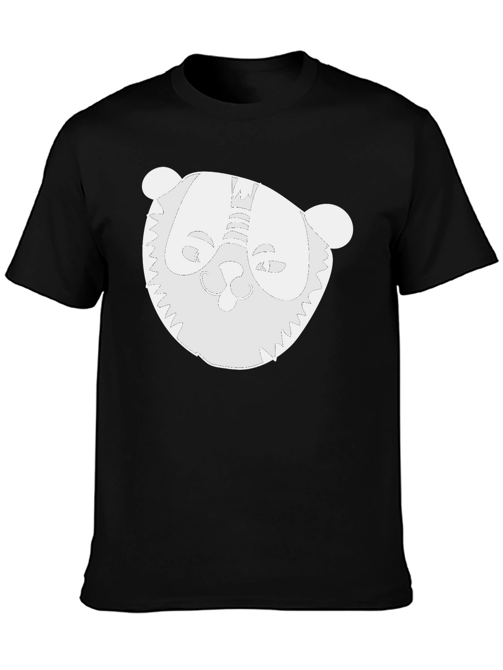 Whimsical Panda Graphic Black T-Shirt