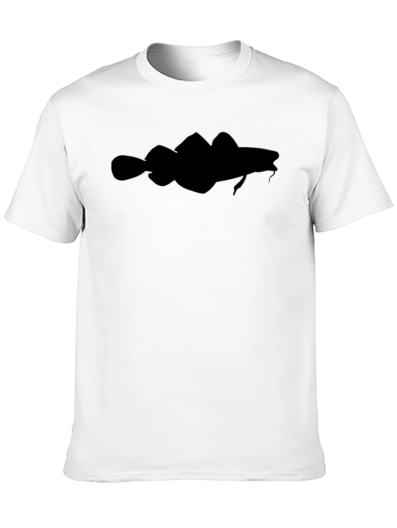 Black Codfish Silhouette Graphic Tee