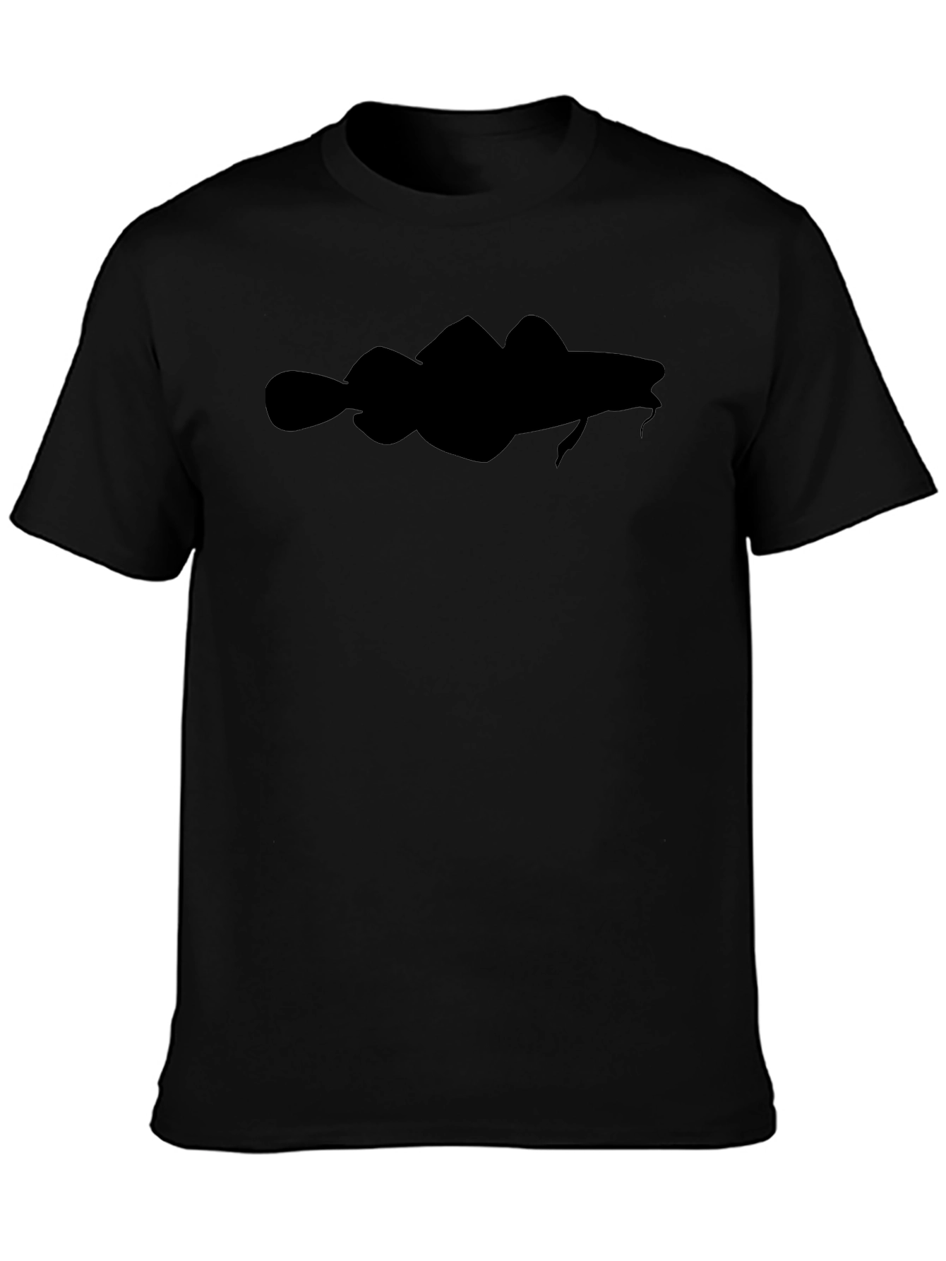 Black Codfish Silhouette Graphic Tee