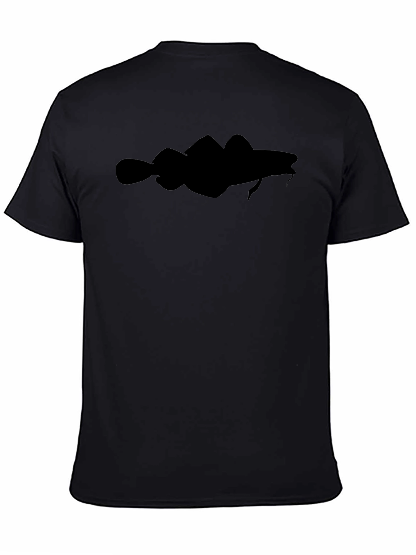 Black Codfish Silhouette Graphic Tee
