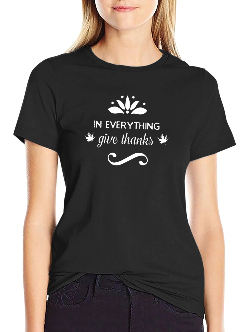 In Everything Give Thanks Black T-Shirt