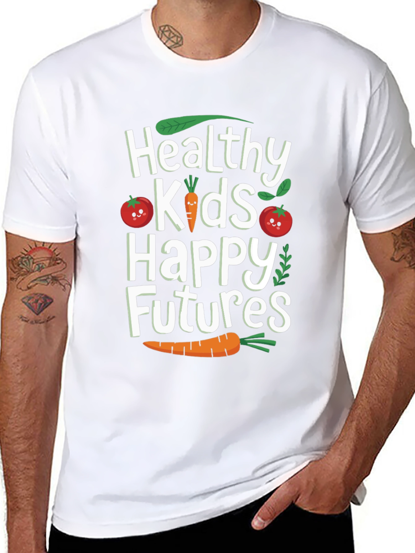 Healthy Kids Happy Futures Graphic T-Shirt