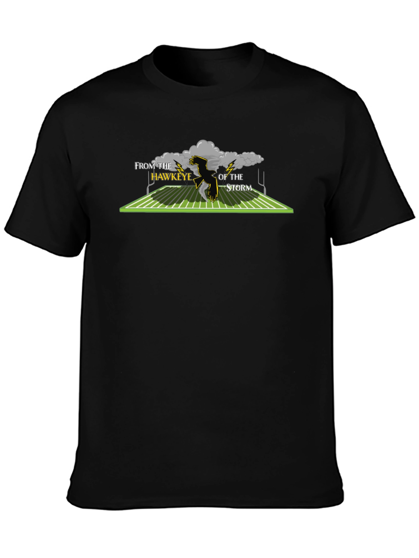 Hawkeye Football T-Shirt - From the Hawkeye of the Storm