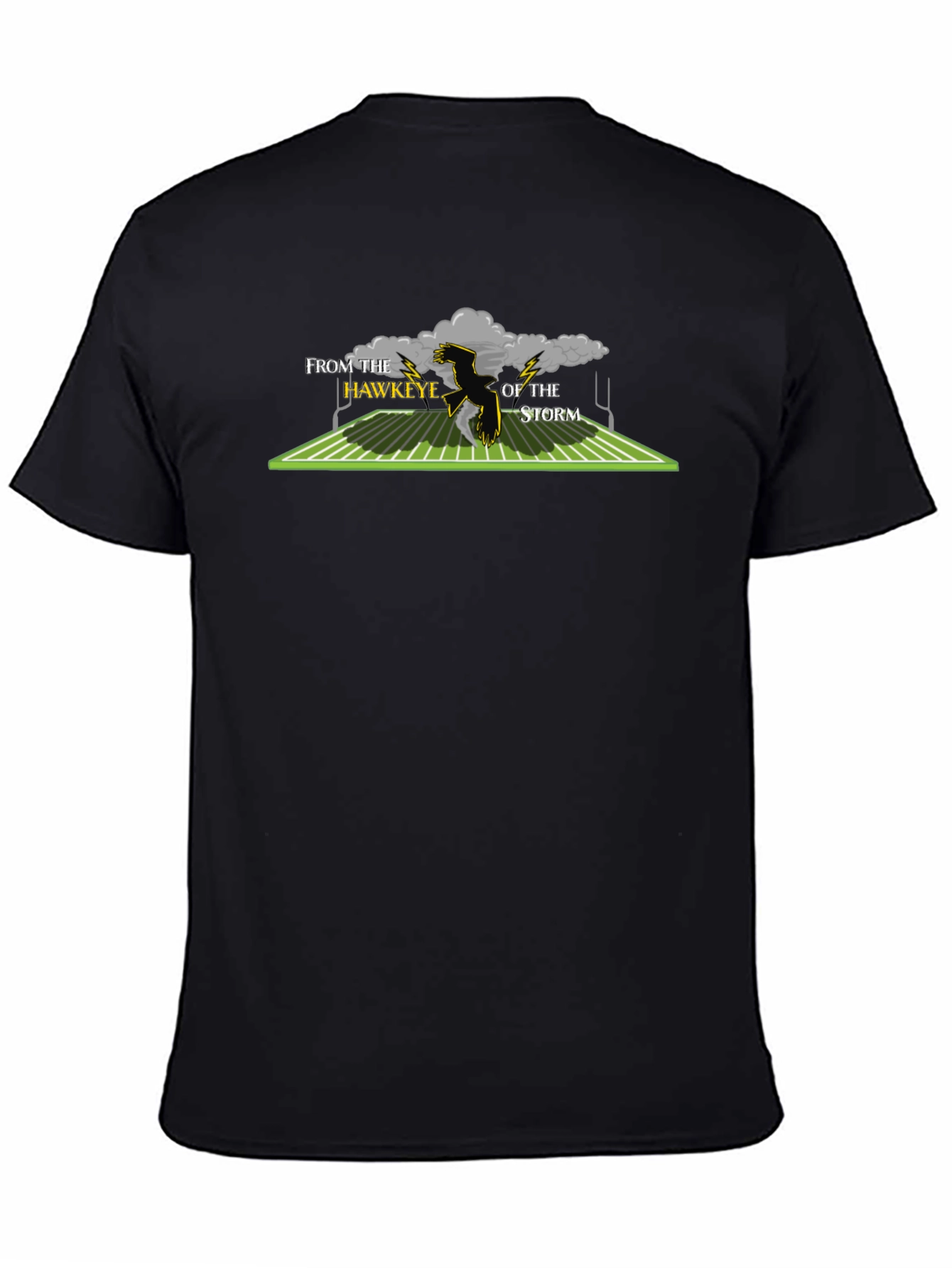 Hawkeye Football T-Shirt - From the Hawkeye of the Storm