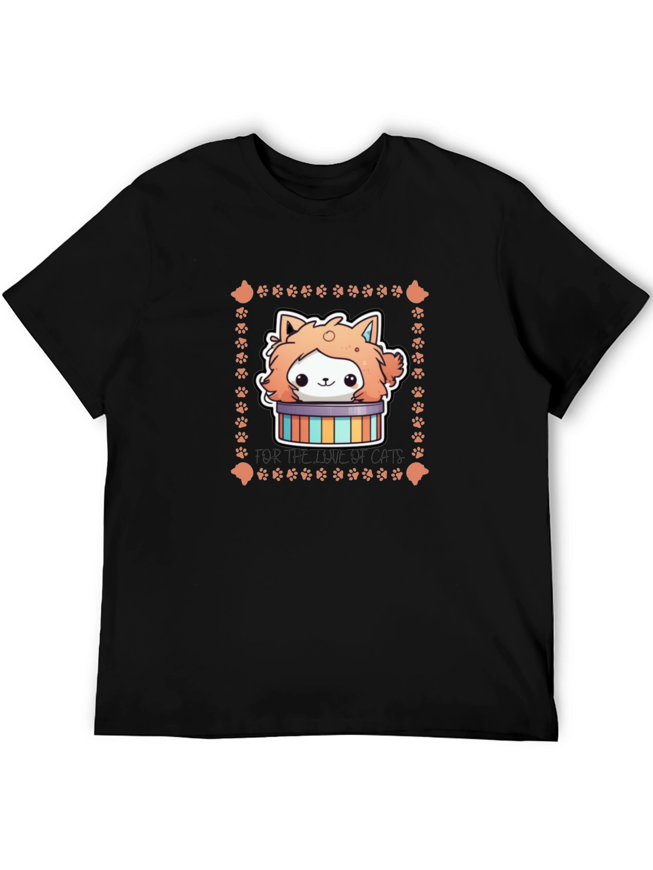 Cute Cat T-Shirt - For the Love of Cats