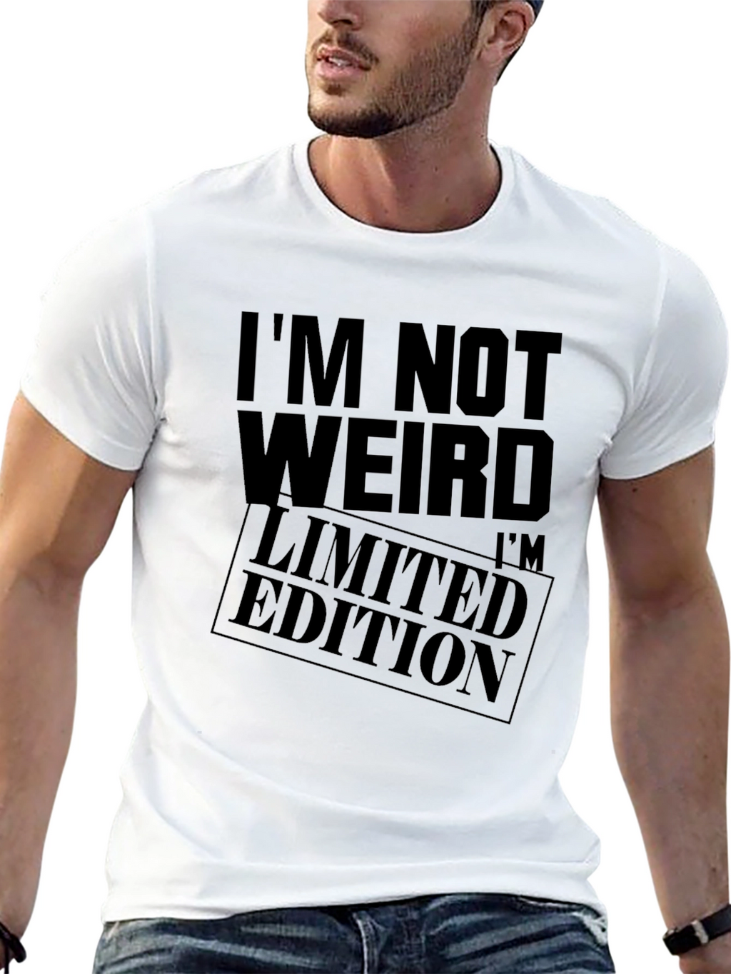 Im Not Weird Limited Edition Black Graphic Tee